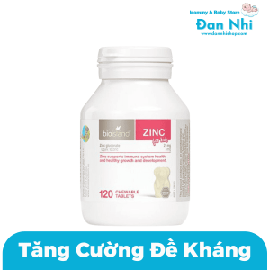 Bio Island Úc Zinc Bổ Sung Kẽm Cho Bé Từ 1 Tuổi 120 Viên