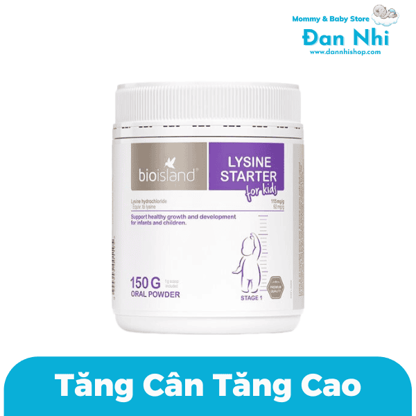 Bột Tăng Cân, Chiều Cao Bio Island Lysine Starter For Kids Úc 150G