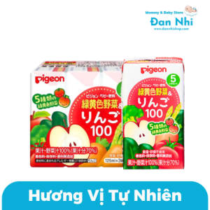 Nước Ép Pigeon Nhật Thơm Ngon 125ml Lốc 03 Hộp