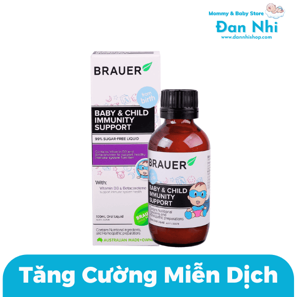Siro Tăng Đề Kháng Brauer Immunity Support 100ml Úc