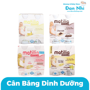 Sữa Bầu Matilia Pháp Đủ Vị (Lốc 4 chai x 200ml)