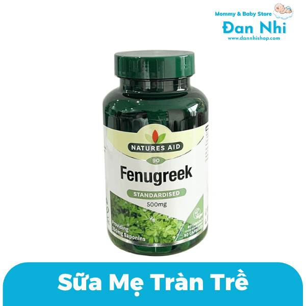 Viên Lợi Sữa Cỏ Cari Fenugreek Nature Aids Anh 90 Viên