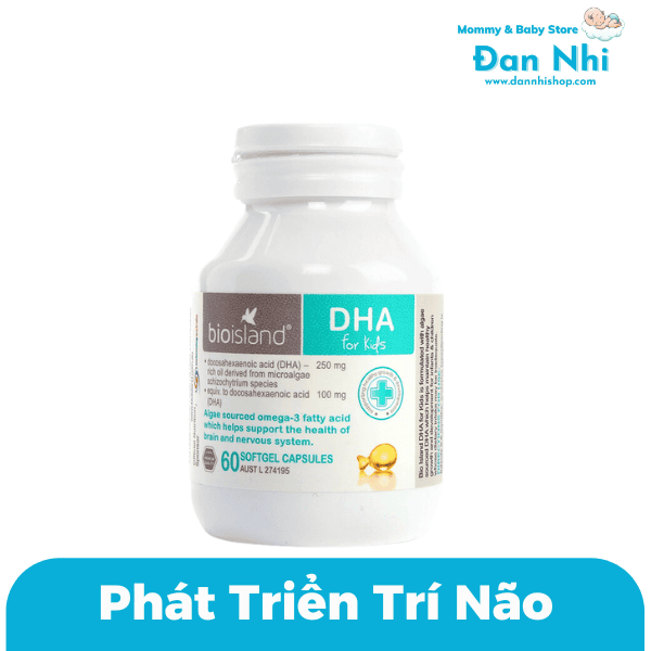 Viên Uống Bio Island Úc Bổ Sung DHA Cho Bé 60 Viên