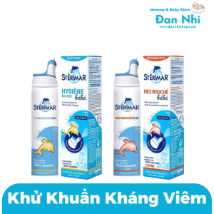 Xịt Mũi Cá Heo Sterimar Blocked Nose For Baby Pháp 100ml